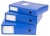 Короб архивный вырубная застежка Бюрократ -BA100/08BLUE пластик 0.8мм корешок 100мм 330х245мм синий
