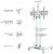 Подставка для телевизора Onkron TS1881 белый 50"-86" макс.105.9кг напольный мобильный