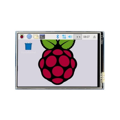 Модуль дисплея ACD 17-RA332 Waveshare 3.5" резистивный сенсорный дисплей без корпуса, 480*320 IPS матрица, вход SPI, питание по USB, для Raspberry Pi 3