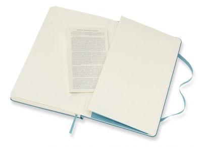 Блокнот Moleskine CLASSIC QP062B35 Large 130х210мм 240стр. нелинованный твердая обложка голубой