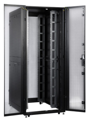 Шкаф серверный ЦМО ШТК-СП-42.8.10-48АА-9005 42U 800x930мм пер.дв.перфор. 2 бок.пан. 1350кг черный