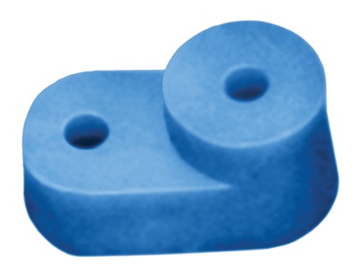 Iek YIS32 Угловой изолятор для  "О" шины синий