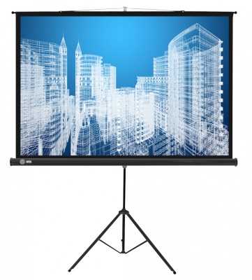 Экран Cactus 104.4x186см Triscreen CS-PST-104x186 16:9 напольный рулонный черный