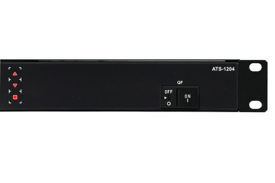 ELEMY ATS, 1U, 220B, 32A, Индикация: OLED-дисплей, Мониторинг: WEB, SNMP, Modbus-TCP, Вход (2)  IEC309 кабель 2.4м, Выход (2) C19 (9) C13 (ATS-1204/32)