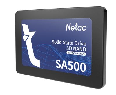 Ssd накопитель Netac SSD SA500 2.5 SATAIII 3D NAND 1TB, R/W up to 530/475MB/s, 3y wty (NT01SA500-1T0-S3X)