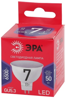 Эра Б0045351 LED MR16-7W-865-GU5.3 R (диод, софит, 7Вт, хол, GU5.3)
