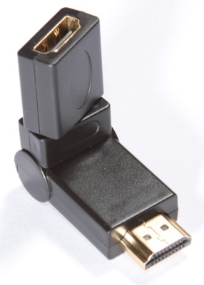 Greenconnect Адаптер переходник HDMI-HDMI GC- CV310 HDMI Тип А 19M AM / Тип А 19F AF 360 град, золотой разъем, пакет Greenconnect HDMI (m) - HDMI (f) (GC-CV310)