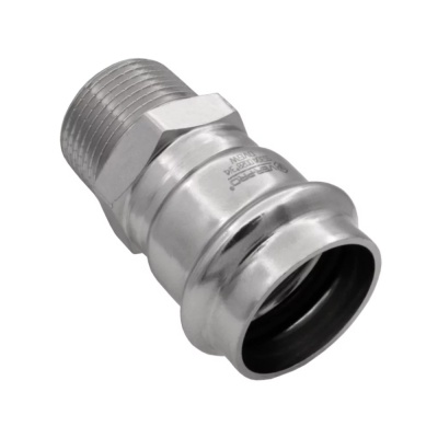 Соединитель VIEIR прямой нерж. сталь с нар.р. 35×11/4" VER-PRO (30/3шт)