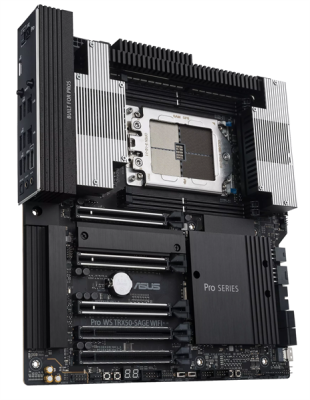 Материнская плата ASUS PRO WS TRX50-SAGE WIFI, AMD TRX50, 4*DDR5, 4*SATA, 3*M.2, 6*USB 3.2, 2*USB 2.0,Type-C, 5*PCIx16, CEB; 90MB1FZ0-M0EAY0 (PRO WS TRX50-SAGE WIFI)