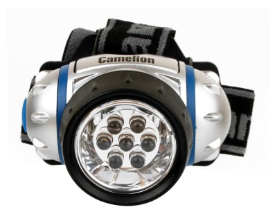 Фонарь налобный Camelion LED5310-7F3 серебристый/черный лам.:светодиод. AAAx3 (7534)