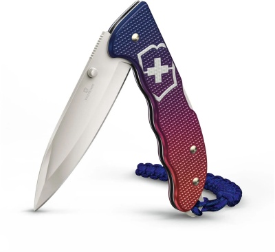 Нож перочинный Victorinox Evoke Alox (0.9415.D221) 136мм 5функц. синий/красный подар.коробка