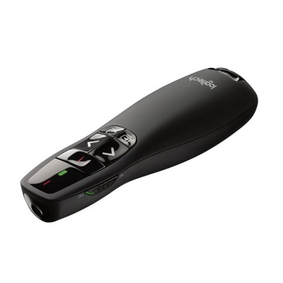 Презентер Logitech R400 (черный, 2.4 GHz, 2 батареи типа AAA, футляр для переноски) (арт. 910-004252, M/N: R-R0008 / C-U0014)