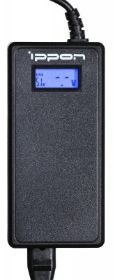 Блок питания Ippon D90U автоматический 90W 15V-19.5V 11-connectors 4.5A 1xUSB 2.1A от бытовой электросети LСD индикатор