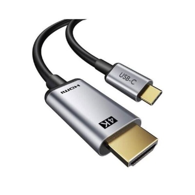 Bion Переходник USB Type-C - HDMI (M/F), 4K@60Hz, металлический корпус, 0.10 м