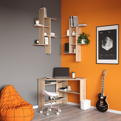 Стол для компьютера Сокол 00-00010956 столешница ЛДСП дуб сонома