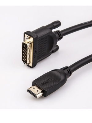 Кабель HDMI AM/DVI(24+1)M, 10м, CU, 1080P@60Hz, 2F, VCOM <CG484GD-10M> VCOM HDMI (m) - DVI-D (m) (CG484GD-10M)