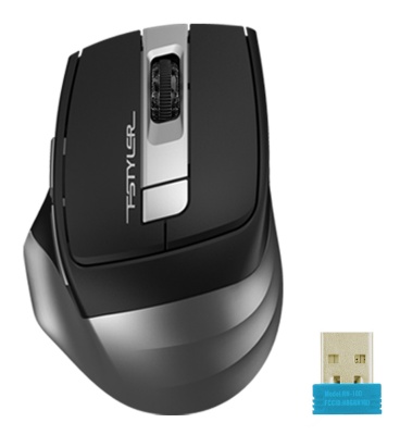 Мышь A4Tech Fstyler FB35 серый оптическая (2000dpi) беспроводная BT/Radio USB (6but)