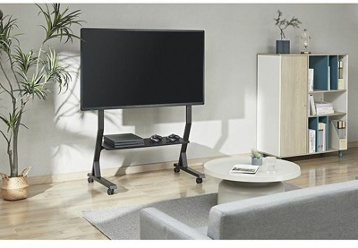 Подставка для телевизора Ultramounts UM306B черный 45"-90" макс.60кг напольный мобильный