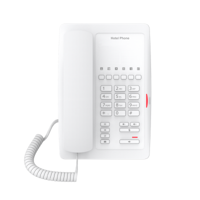 Fanvil Гостиничный IP телефон белый, 2 порта 10/100 Мбит, PoE, сменные панели логотипов, без дисплея,wi-fi (H3W white)