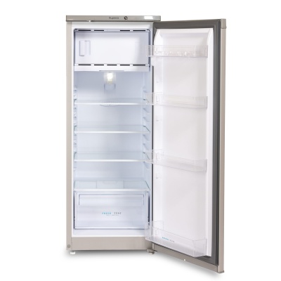 Холодильник Бирюса M410 металлик однокамерный 153/27л морозилка сверху