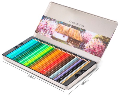 Карандаши цв. Deli 6568 липа 72цв. мет.кор.