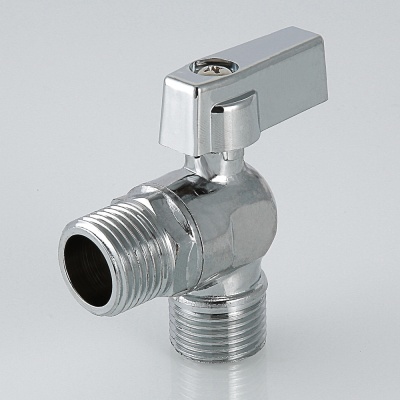 Кран шаровой угловой 1/2'x1/2' для подключения санитарных приборов
