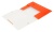 Папка на резинке Бюрократ Double Neon DNE510OR A4 пластик кор.30мм 0.5мм оранжевый