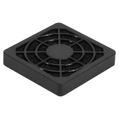 Exegate EX295250RUS Решетка для вентилятора с фильтром 40х40 ExeGate EG-040PSFB (40x40 мм, пластиковая, квадратная, с пылевым фильтром, черная)