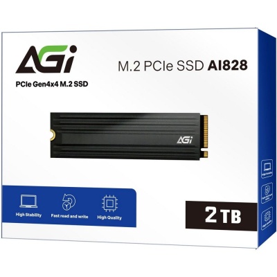 Твердотельный накопитель SSD AGI AI828 PCIe Gen.4 2TB RETAIL-Color Box
