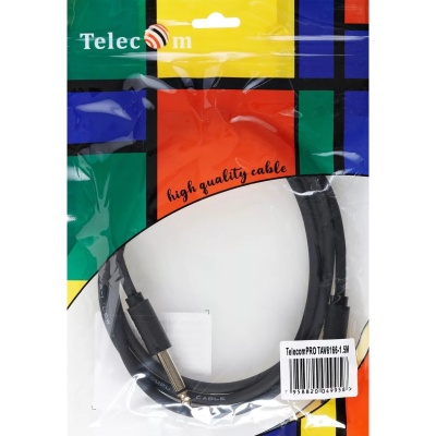 Кабель-соединит 6.35ST(M)/6.35 ST(M), 1.5м, Telecom PRO <TAV6166-1.5M> VCOM Кабель-переходник Telecom jack 6.35 mm M/jack 6.35 mm M (TAV6166-1.5M)