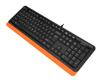 Клавиатура A4Tech Fstyler FK10 черный/оранжевый USB