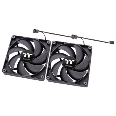 CT120 PC Cooling Fan 2 Pack Fan/12025/PWM 500~2000 RPM/Black