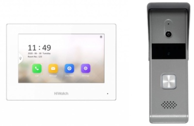 Видеодомофон Hikvision HiWatch DS-D100IKWF белый