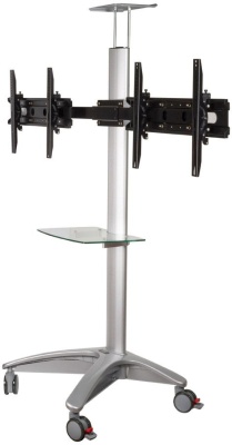 Подставка для телевизора Arm Media PT-STAND-15 серебристый 26"-55" макс.120кг напольный наклон