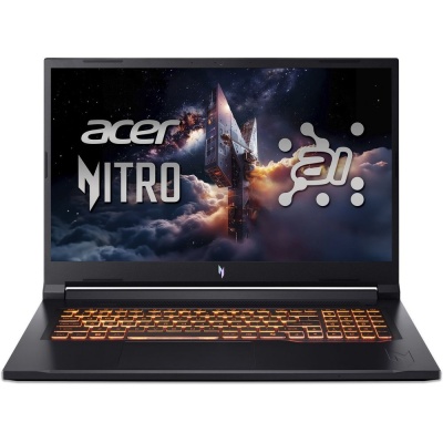 Ноутбук Acer Nitro V 17 AI ANV17-41-R6A6 AMD Ryzen 7 260/16Gb/SSD1Tb/RTX5060 8Gb/17.3"/IPS/FHD/1920x1080/144Hz/NoOS/Black (NH.QYVCD.005)