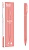 Ручка гелев. Deli Nusign NS552pink розовый черные линия 0.5мм