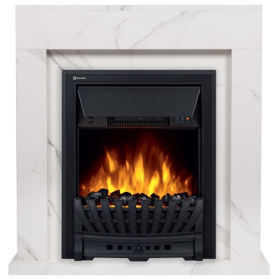 Портал Firelight Simple Classic белый мрамор