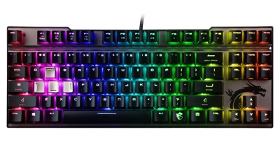 Клавиатура MSI VIGOR GK70 RU механическая черный USB Multimedia for gamer LED