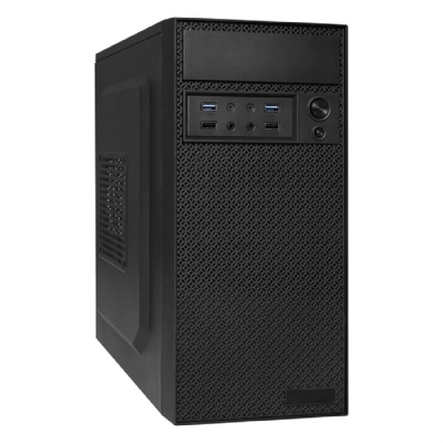 Корпус Minitower ExeGate BAA-109U2-UNS400 (mATX, БП UNS400 с вент. 12см, 2*USB+2*USB3.0, аудио, черный)