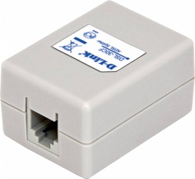 Сплиттер DialUp D-Link DSL-30CF/RS RJ-11 Annex A/L/M белый