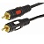 Rexant (17-0146) Шнур 2RCA Plug - 2RCA Plug  5М  (GOLD)