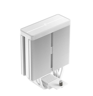 Кулер для процессора DEEPCOOL AG400 WH ARGB V2 LGA1851/1700/1200/115X/AM5/AM4 (18шт/кор, TDP 220W, PWM, ARGB Fan 120mm, 4 тепл. трубки, белый) RET