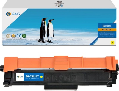 Тонер-картридж G&G, аналог Brother TN-217Y желтый 2.3k