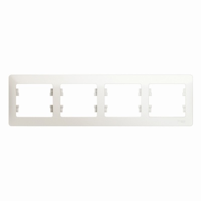 Systeme electric GSL000604 GLOSSA 4-постовая РАМКА, горизонтальная, ПЕРЛАМУТР