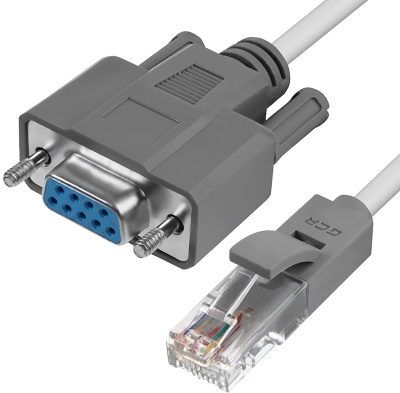 Greenconnect Адаптер-переходник 1.0m серый, DB9 RS-232 / RJ45 9F/8P8C, 30AWG, GCR-DB9LNC-1.0m Greenconnect DB9 RS-232 / RJ45 9M/8P8C, серый, 30AWG (GCR-DB9LNC-1.0m)