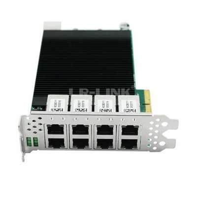 LRES2008PT PCI Express x4 8 port RJ45 Copper 10/100/1000Mbps Network Card based on Intel I350 Chipset. (302359)