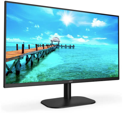 Монитор 27" AOC 27B2AM 1920x1080, LED, 16:9, VA, 250cd, 4000:1, 20M:1, 4ms, 178/178, VGA, HDMI, 75Hz, Speakers, Tilt, Внеш, VESA, Black, 3y (27B2AM)