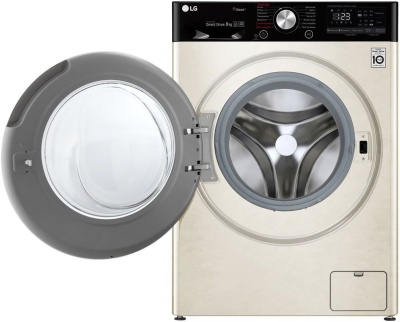 Стиральная машина LG F4V5VS9B класс: A загр.фронтальная макс.:9кг бежевый