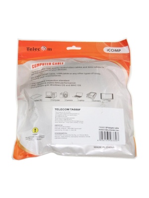 Кабель-переходник DVI (24+5)----> VGA_M/M 1,8м Telecom ( TA680F-1.8M) VCOM Telecom DVI-I (m) to VGA (m) (TA680F-1.8M)