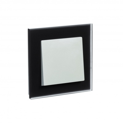 Systeme electric ATN331001 	Рамка однопостовая ATLASDESIGN NATURE, МАТОВОЕ СТЕКЛО ЧЕРНЫЙ